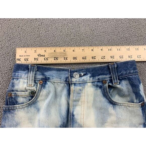 Vintage Levis Jeans Women 26x32 Student Fit High Rise Straight Leg Custom Bleach - Picture 3 of 11